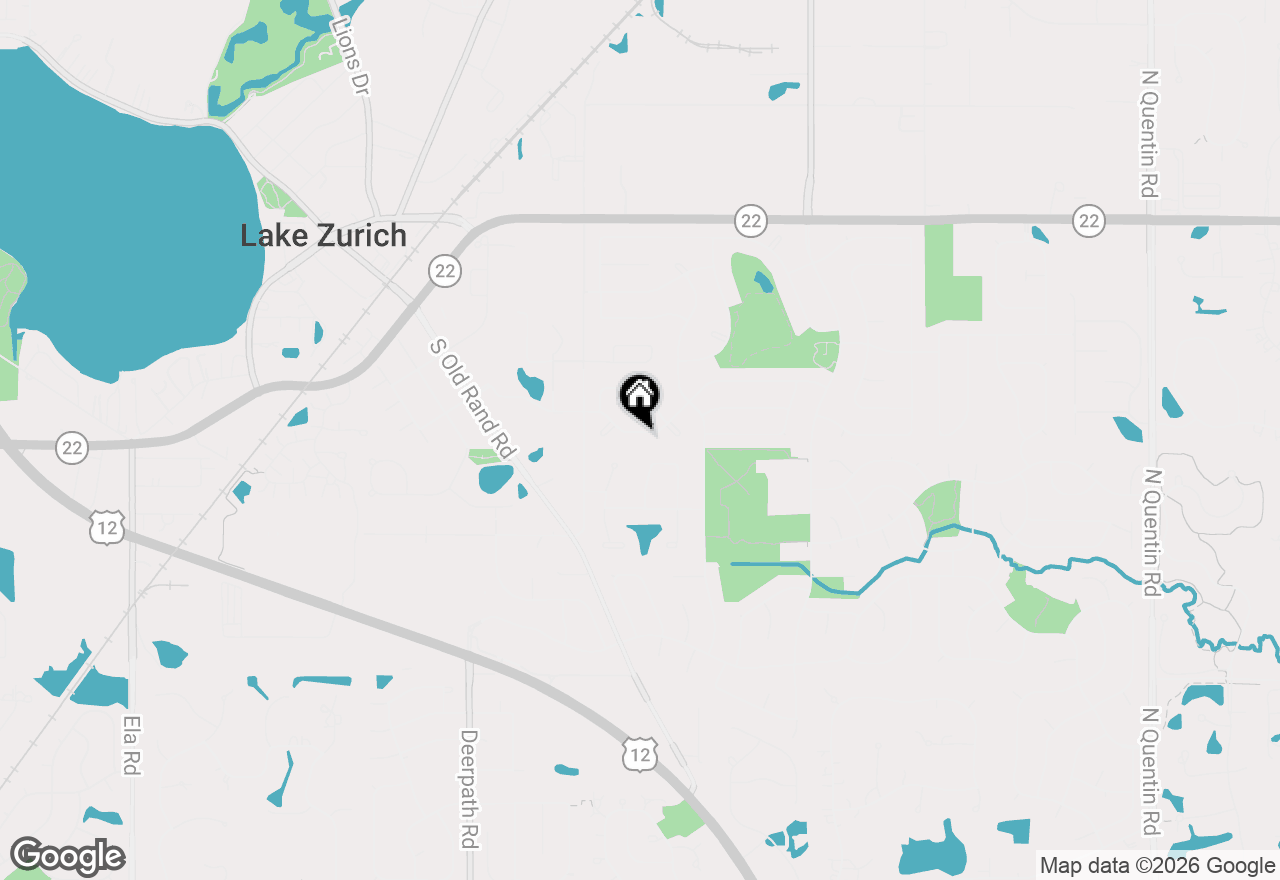 Map of 533 Surryse Road, Lake Zurich, IL 60047