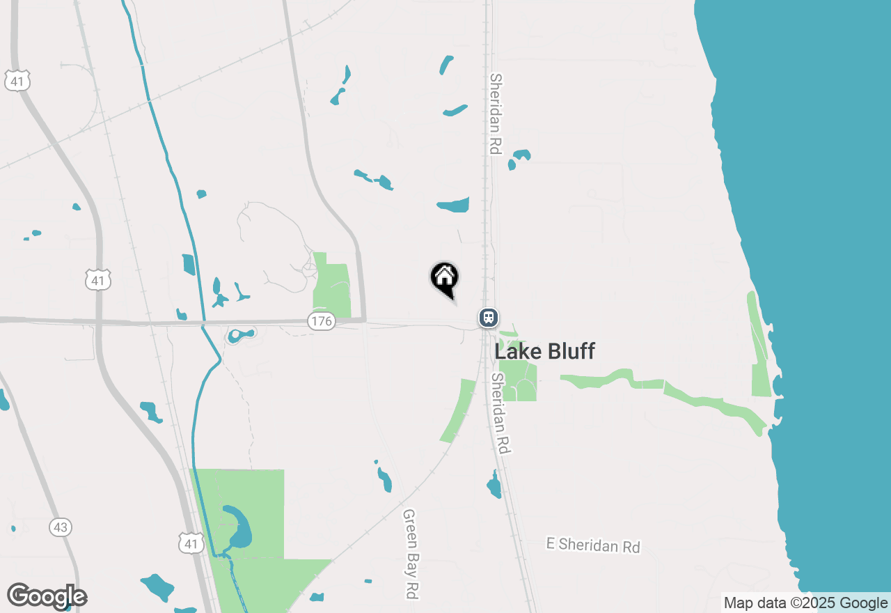 Map of 619 Rockland Avenue, Lake Bluff, IL 60044