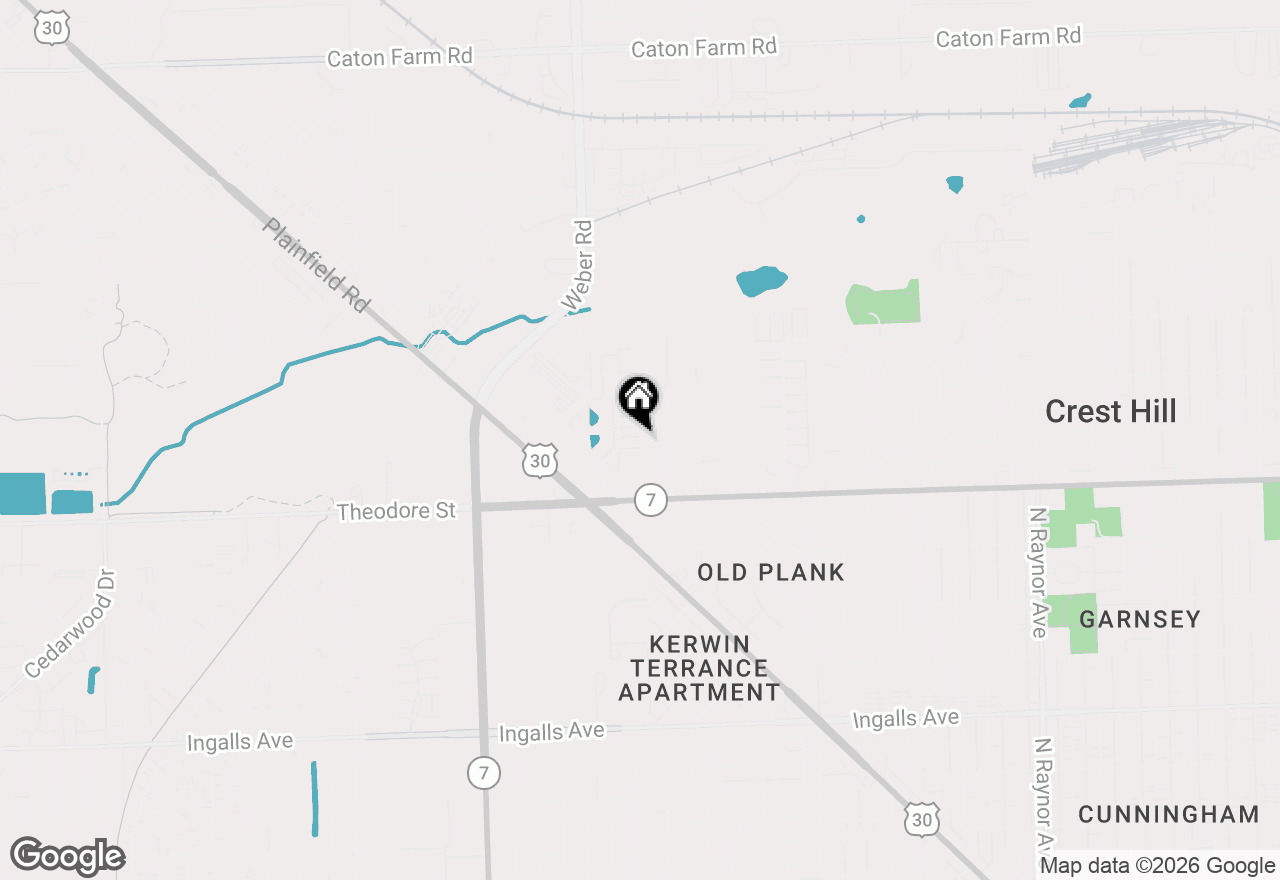 Map of 1676 Willow Circle Drive, Crest Hill, IL 60403