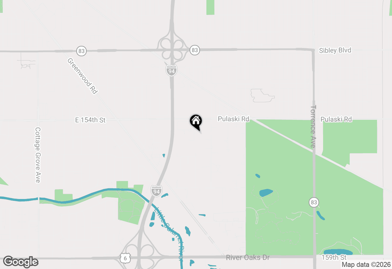 Map of 15441 E End Street, Dolton, IL 60419