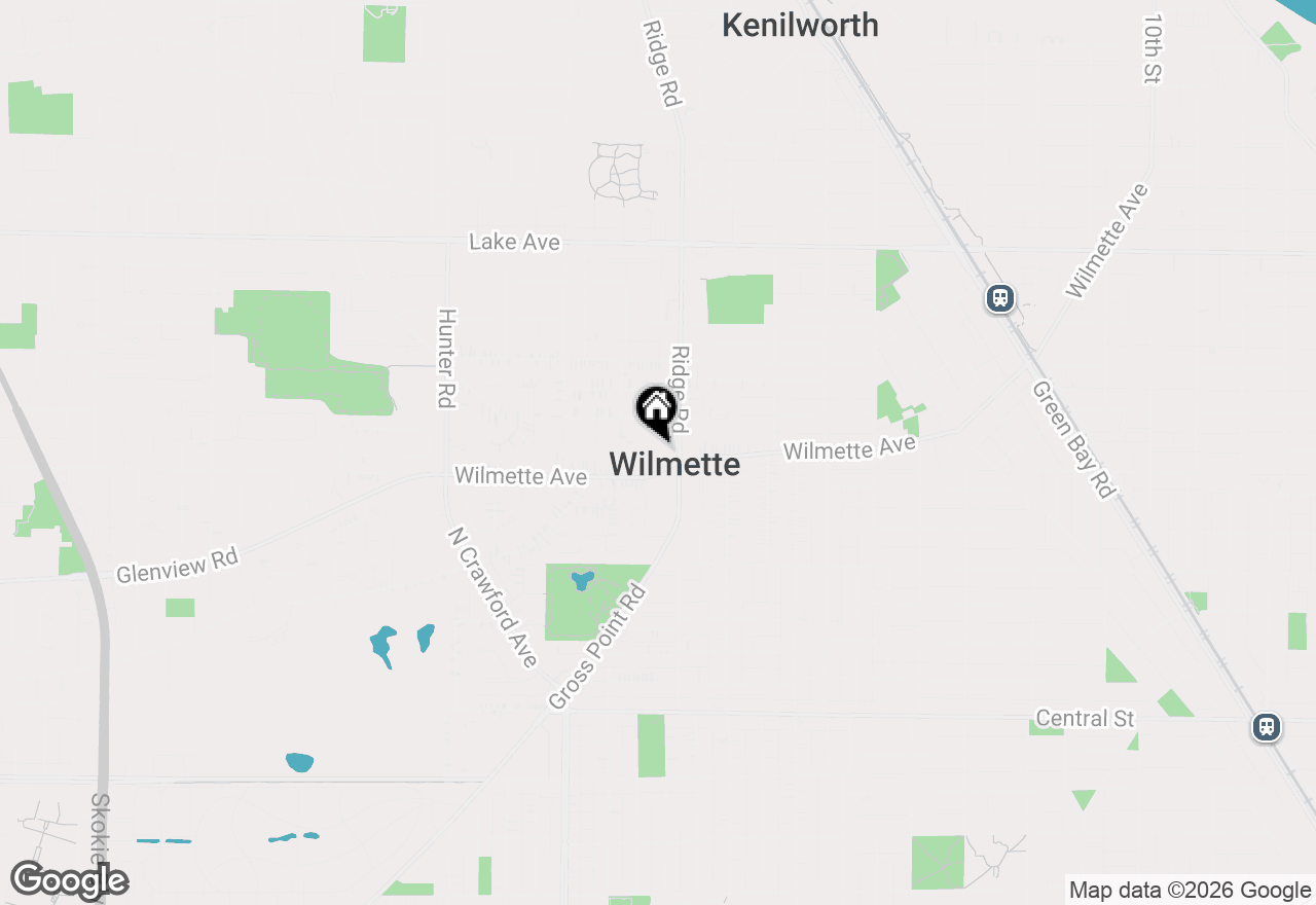 Map of (Address confidential), Wilmette, Illinois 60091