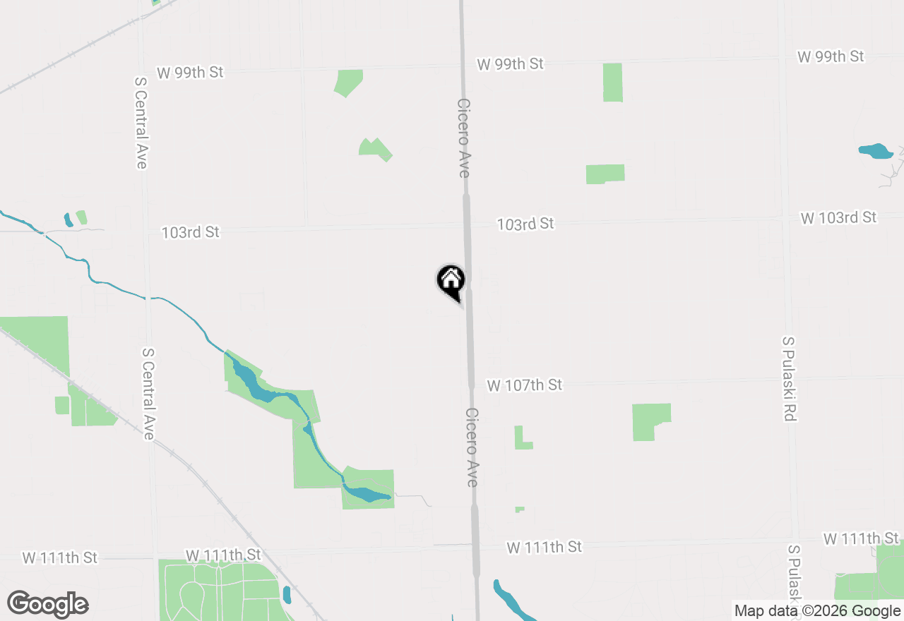 Map of 4821 W 105th Street, Oak Lawn, IL 60453
