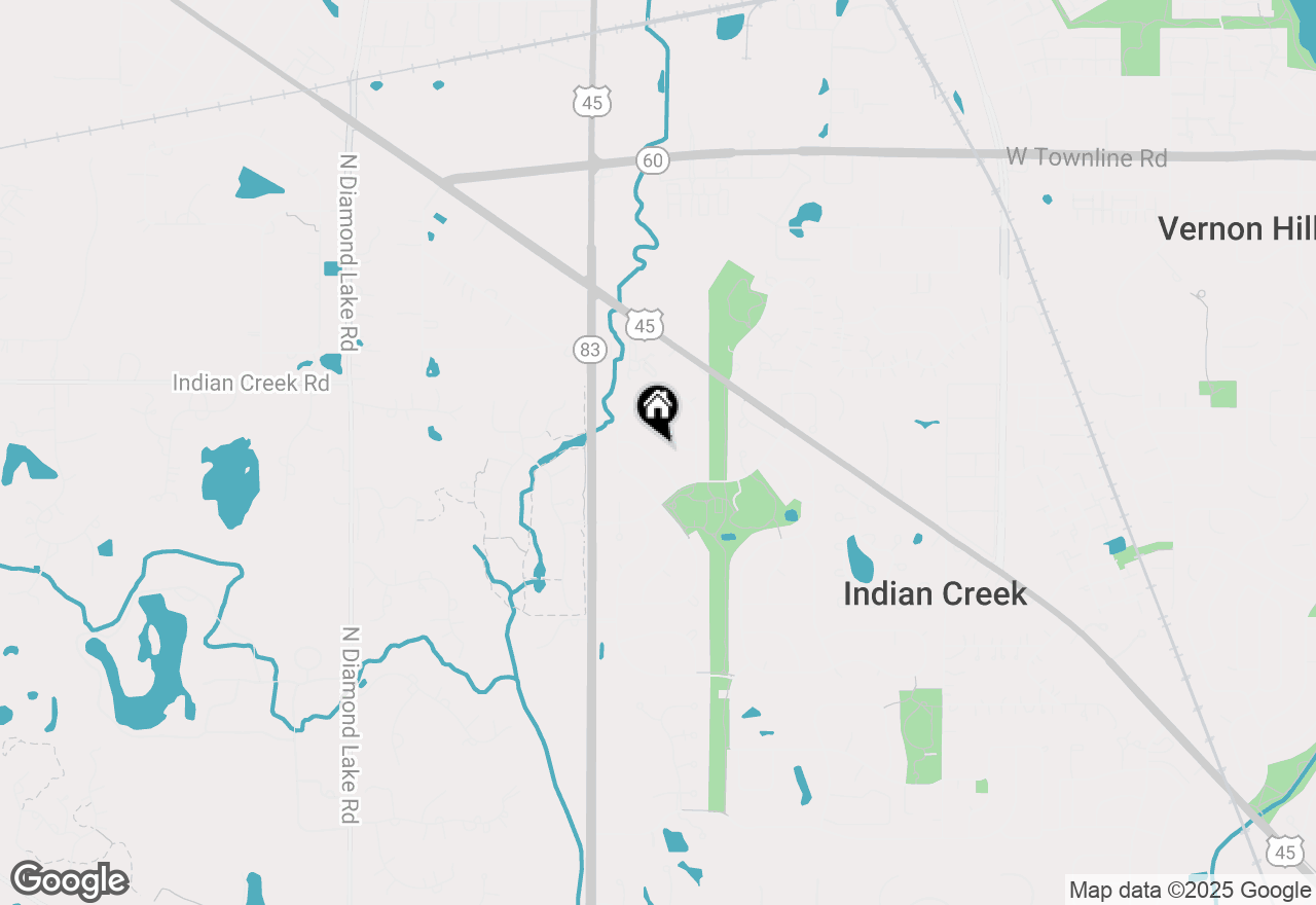 Map of 1100 Warren Lane, Vernon Hills, IL 60061