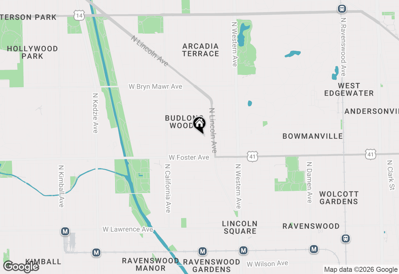 Map of 2600 W Berwyn Avenue #402, Chicago, IL 60625