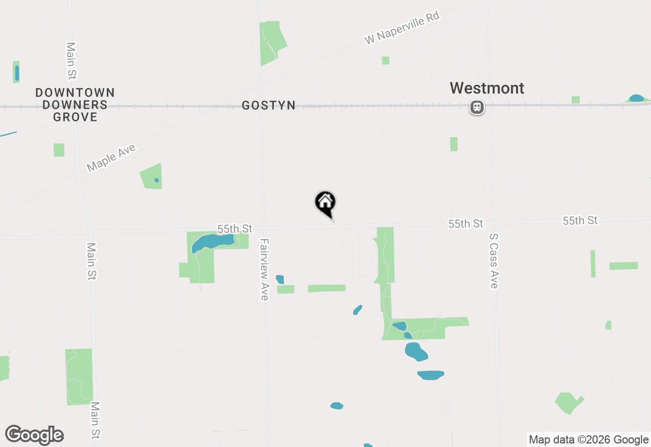Map of 5436 Cumnor Road, Downers Grove, IL 60515