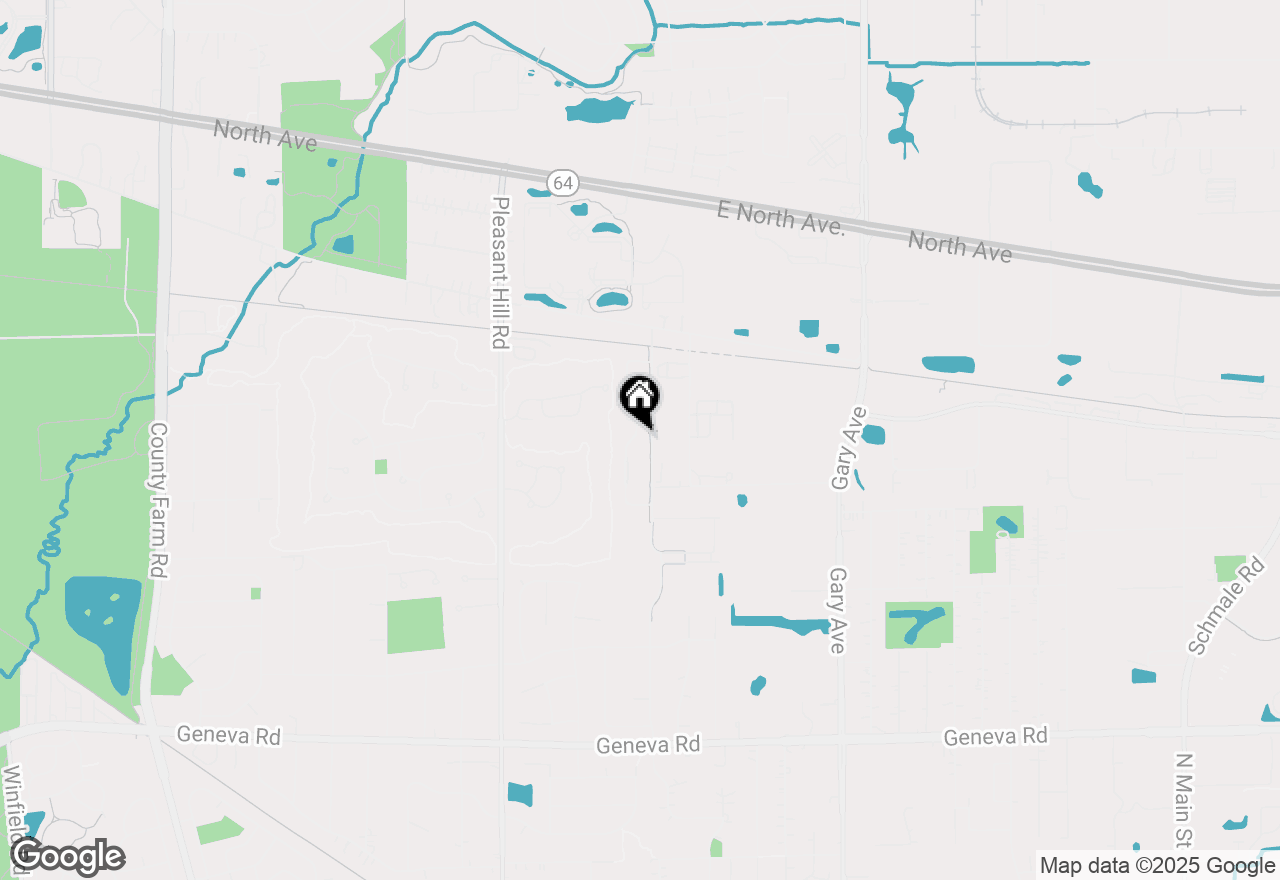 Map of 1N599 Golf View Lane, Winfield, IL 60190