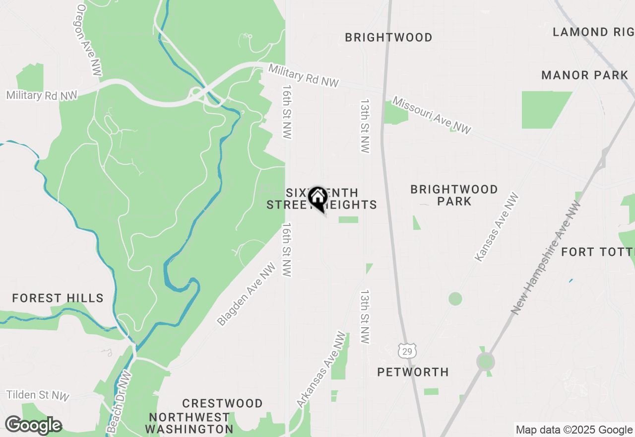 Map of 1400 Hamilton Street Nw, Washington, DC 20011