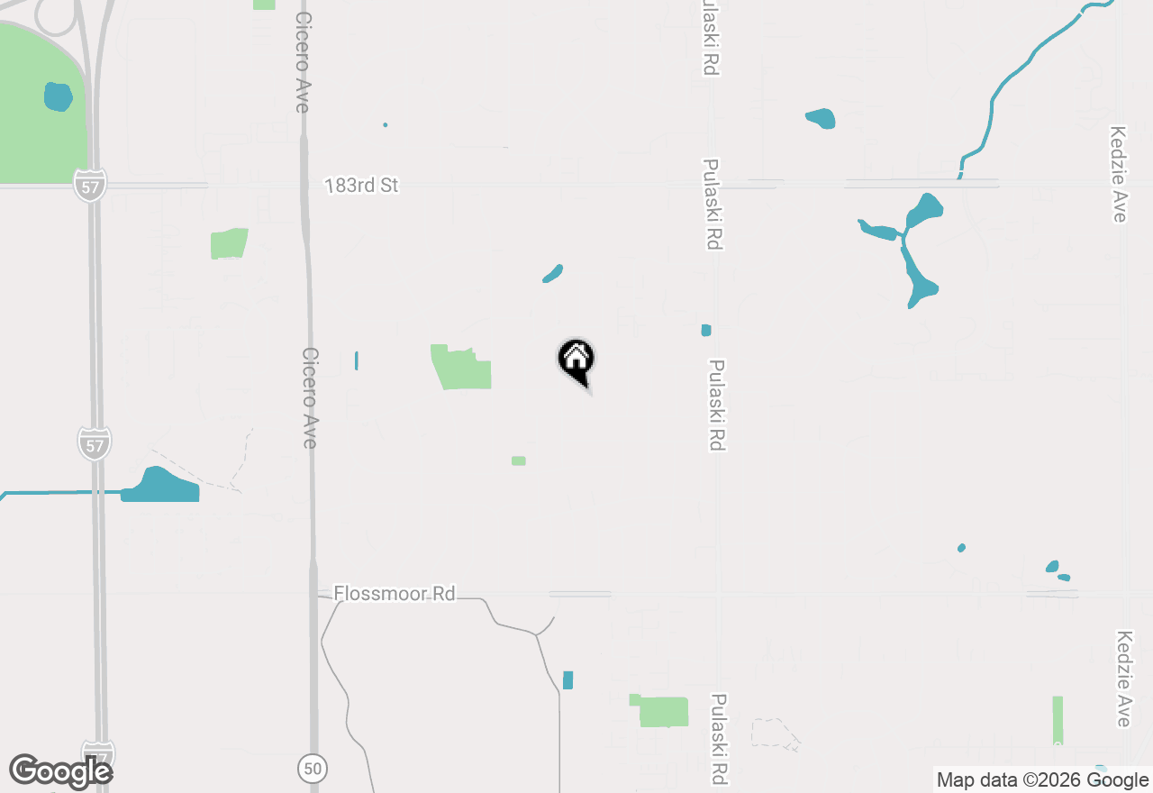 Map of 18710 Walnut Avenue, Country Club Hills, IL 60478