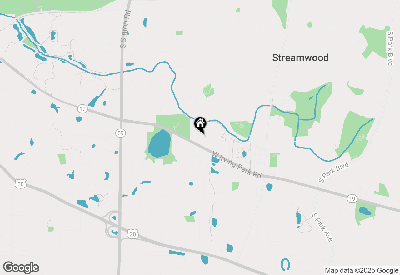 Map of 77 Brookstone Drive, Streamwood, IL 60107