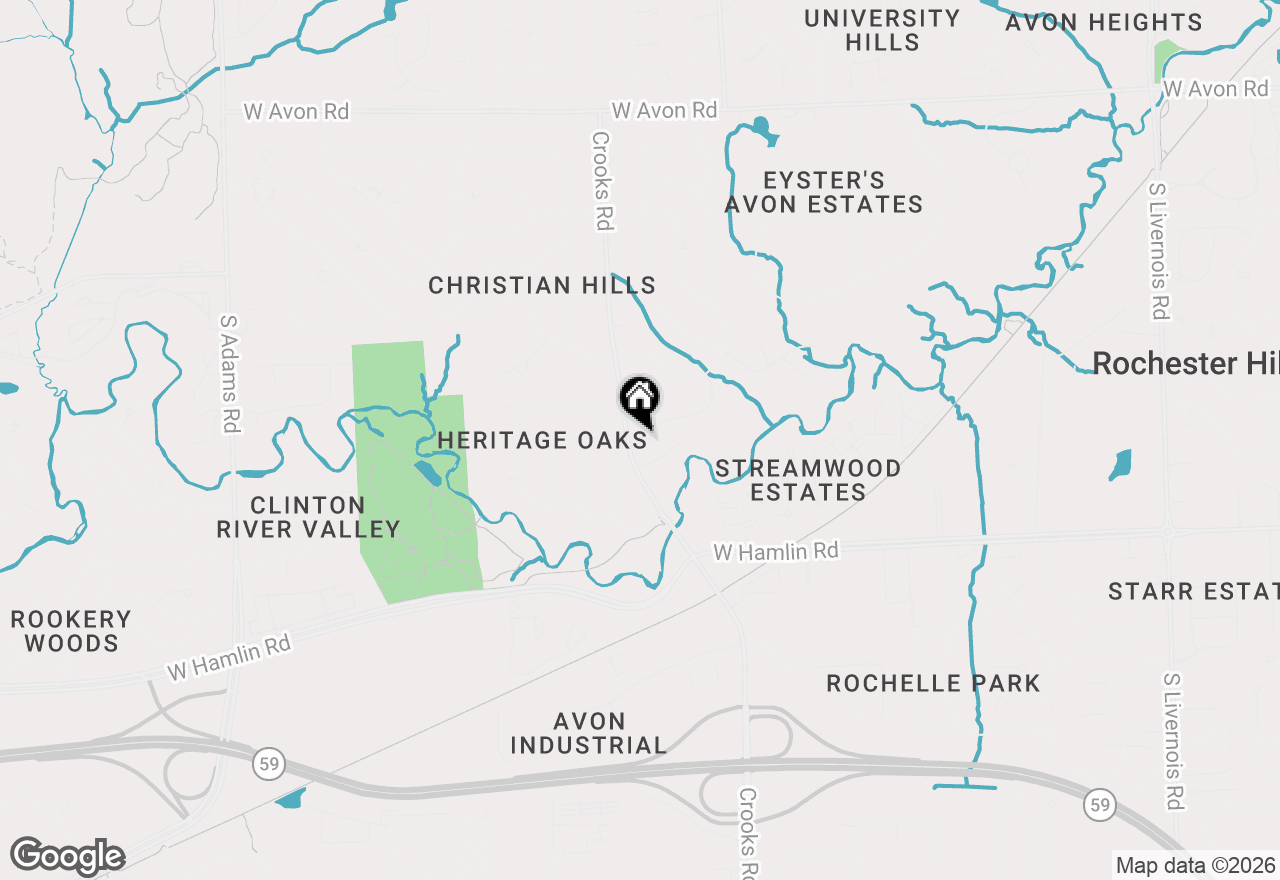 Map of 1890 Ludgate Lane, Rochester Hills, MI 48309