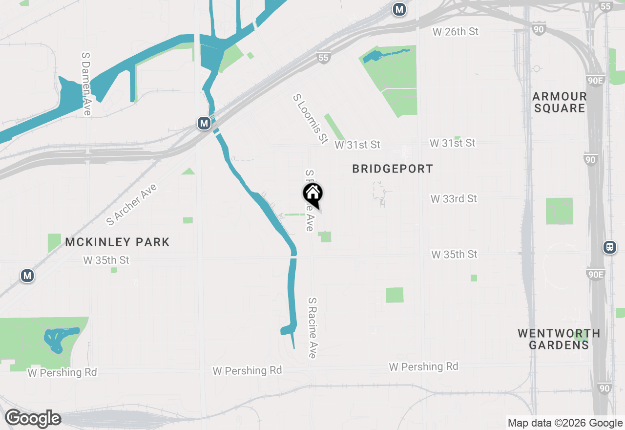 Map of 3329 S Racine Avenue, Chicago, IL 60608