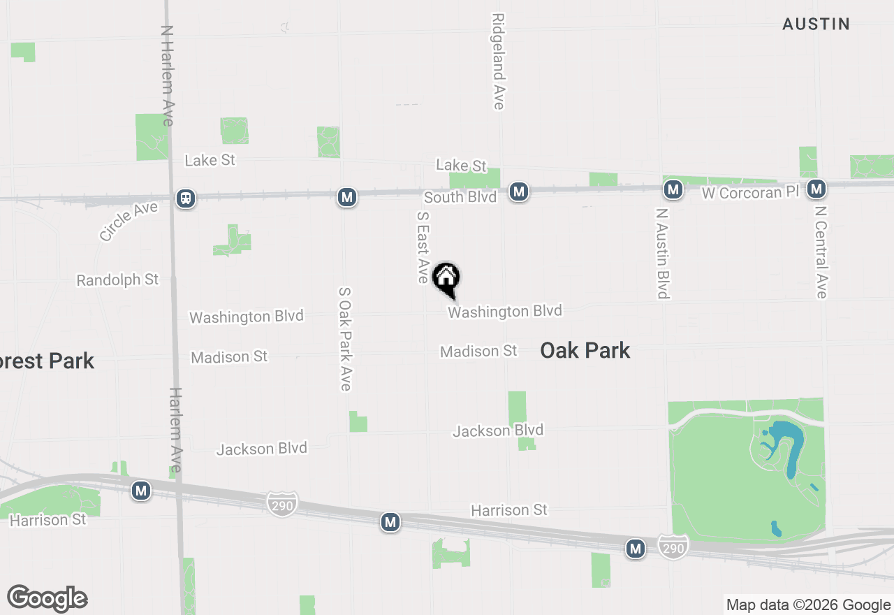 Map of 500 Washington Boulevard #102, Oak Park, IL 60302