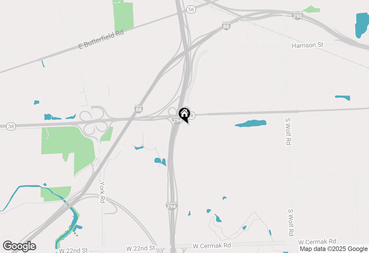 Map of 1213 Degener Avenue, Elmhurst, IL 60126