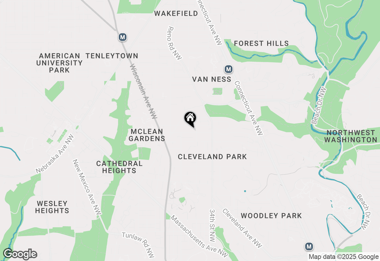 Map of 3515 Porter Street Nw, Washington, DC 20016