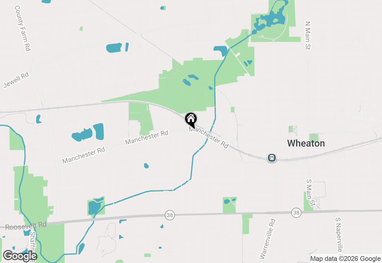Map of 1118 Manchester Road, Wheaton, IL 60187