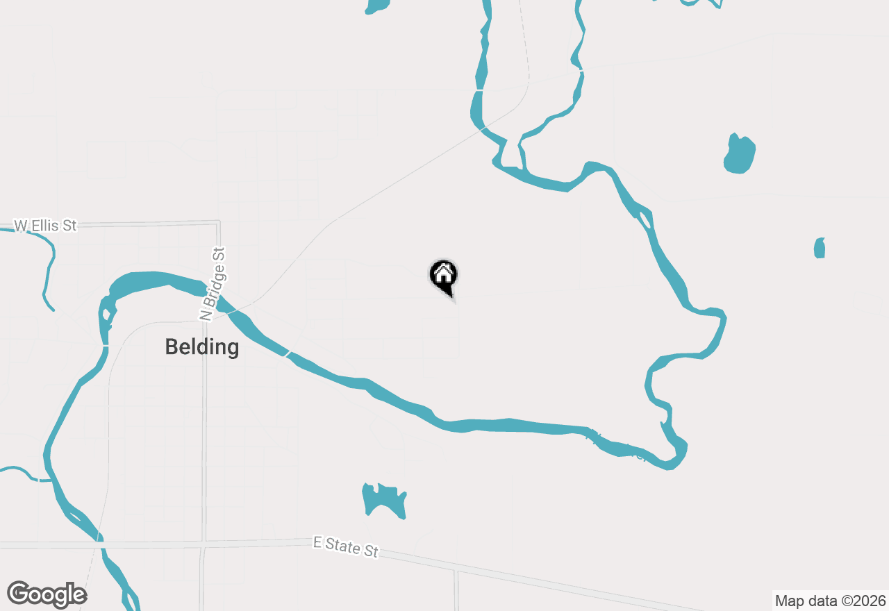 Map of 857 Merrick Street, Belding, MI 48809