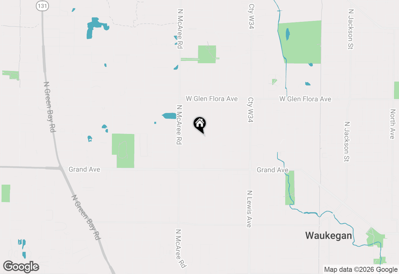 Map of 1012 Leith Avenue, Waukegan, IL 60085