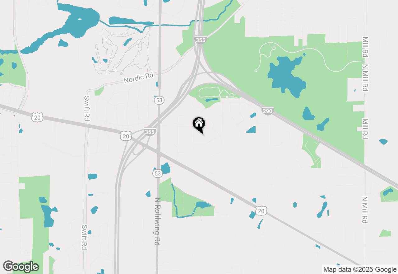 Map of 1312 N Saddle Row, Addison, IL 60101