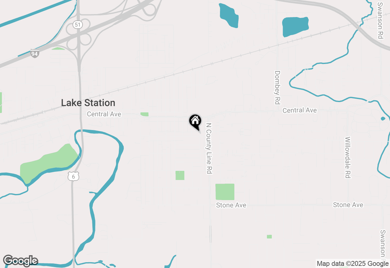 Map of 4916 E 25th Avenue, Lake Station, IN 46405