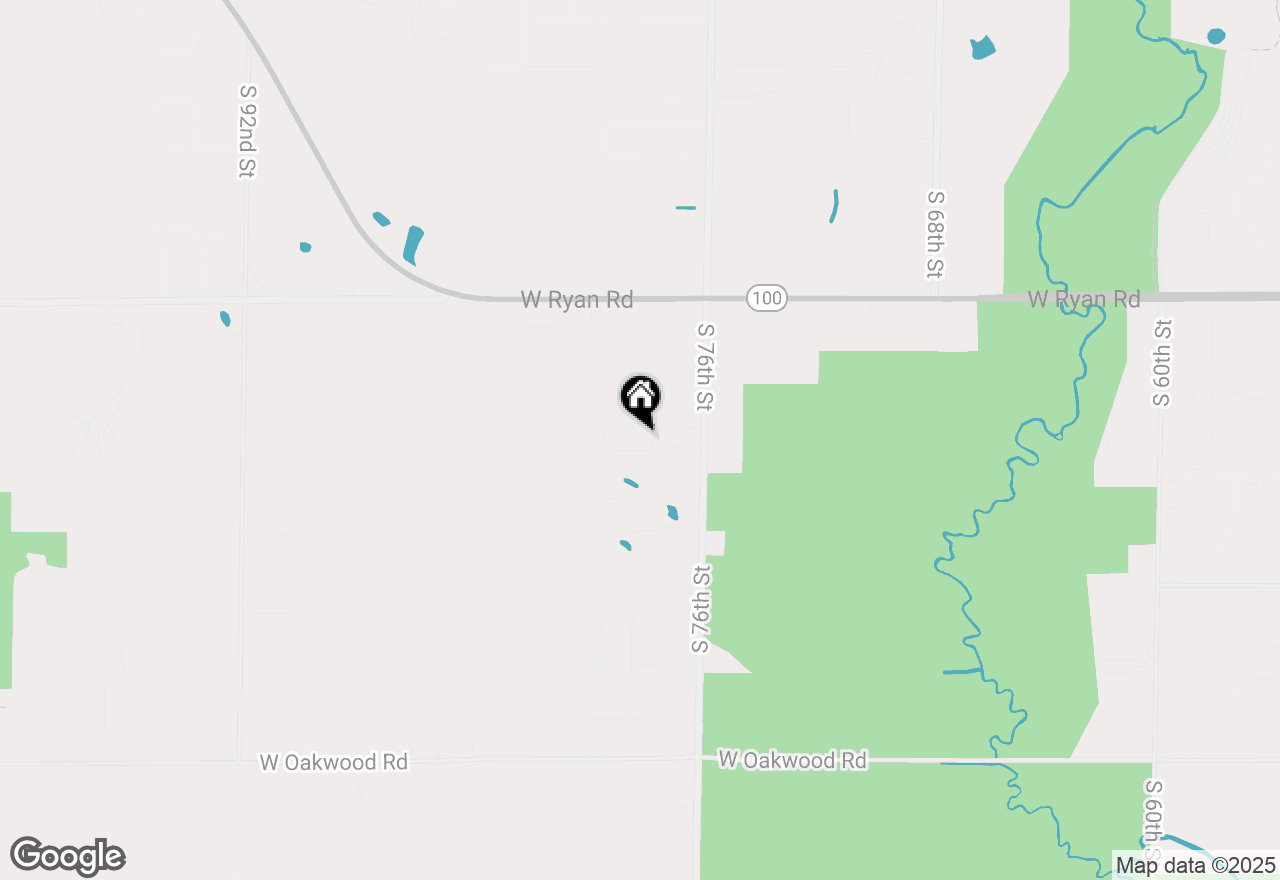 Map of 7908 W Park Circle Way S, Franklin, WI 53132