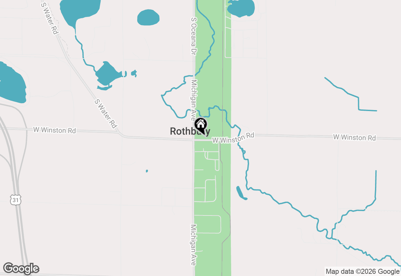 Map of 2768 W Winston Road, Rothbury, MI 49452