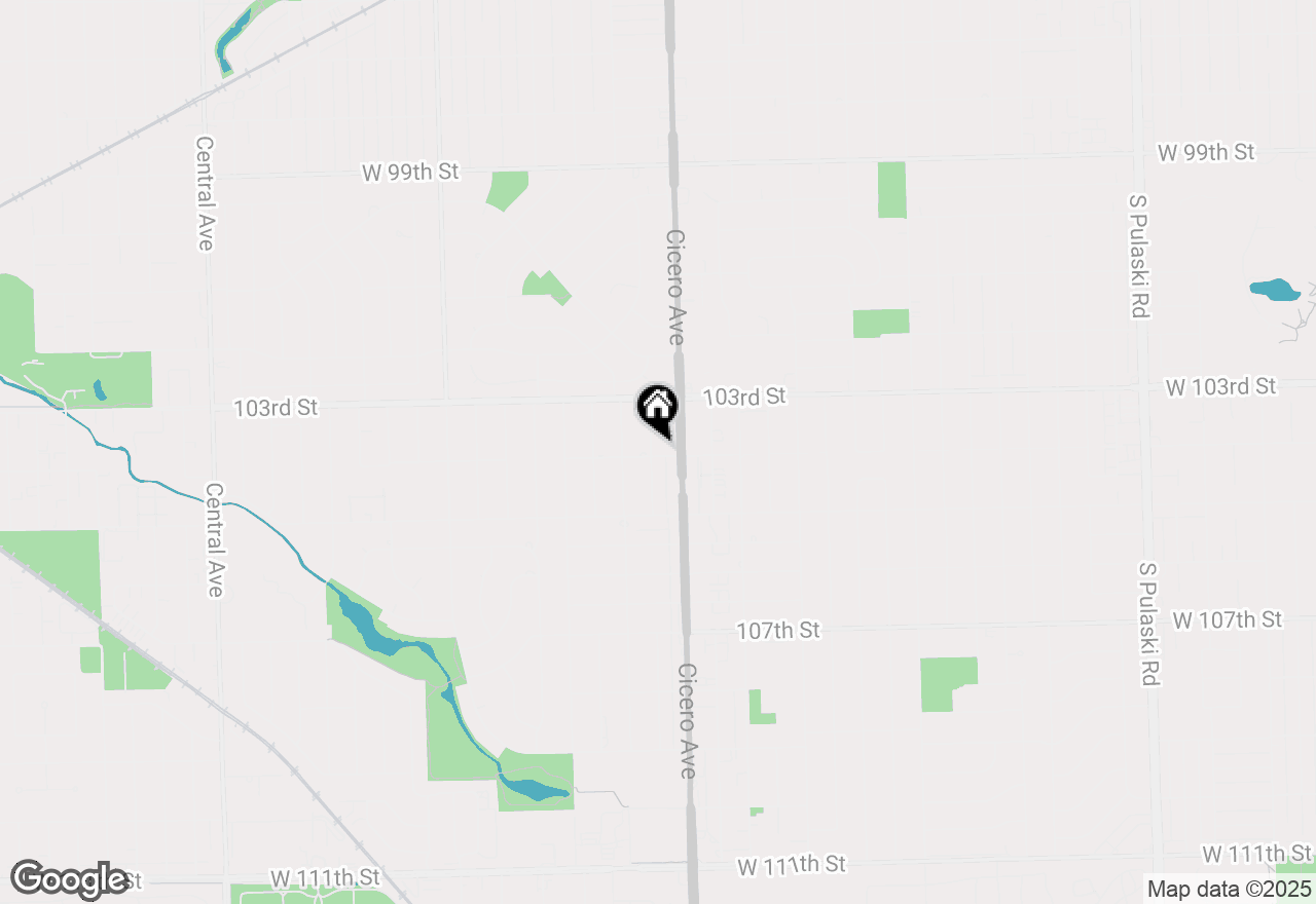 Map of (Address confidential), Oak Lawn, Illinois 60453