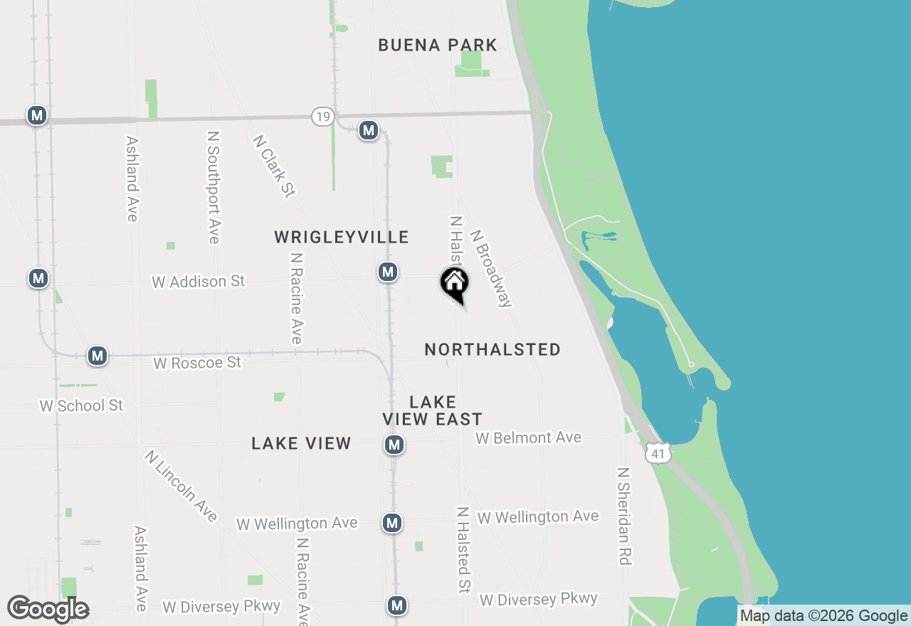 Map of 800 W Cornelia Avenue #208, Chicago, IL 60657