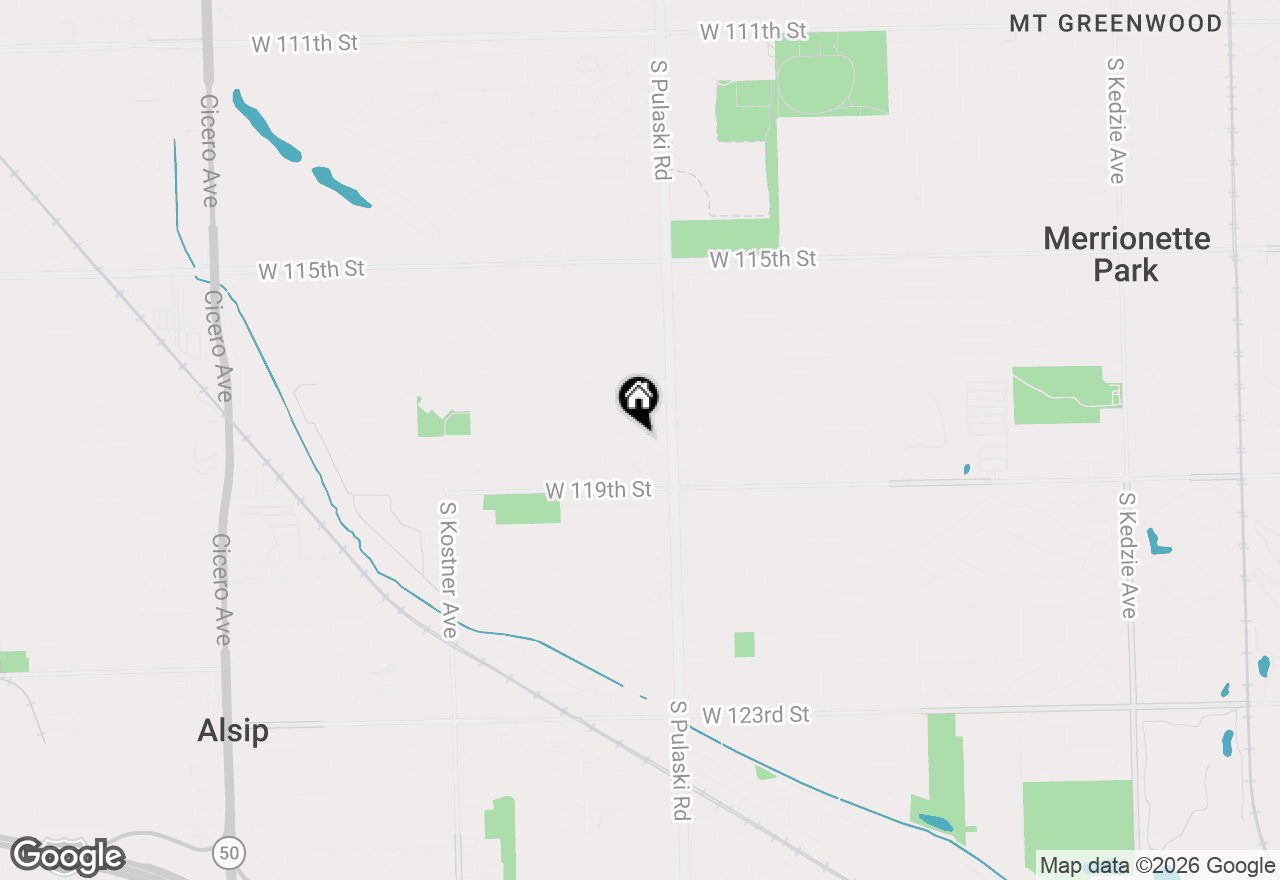 Map of 11804 S Komensky Avenue #202, Alsip, IL 60803