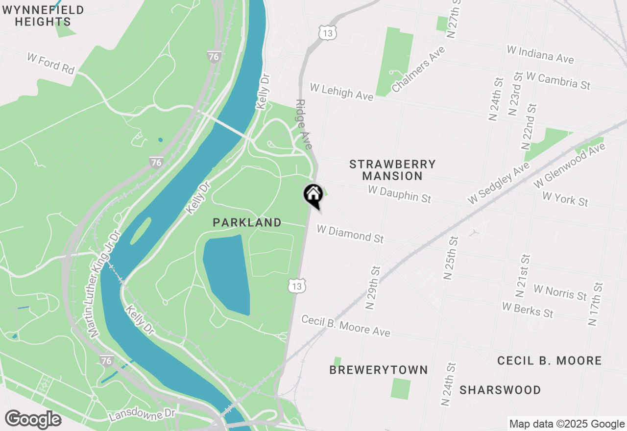 Map of 2117 N 33rd Street, Philadelphia, PA 19121