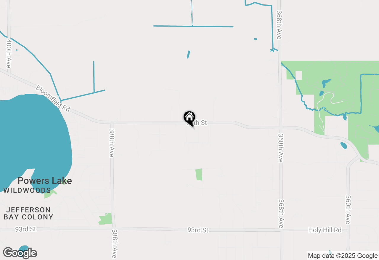 Map of 8725 380th Ave, Burlington, WI 53105