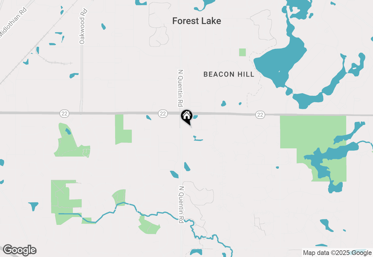 Map of 21705 W Hilandale Court, Kildeer, IL 60047