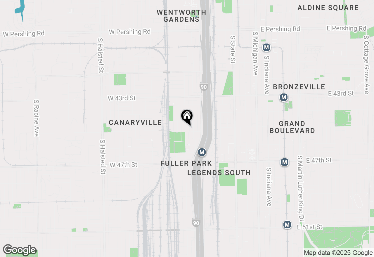 Map of 4459 S Princeton Avenue #1, Chicago, IL 60609