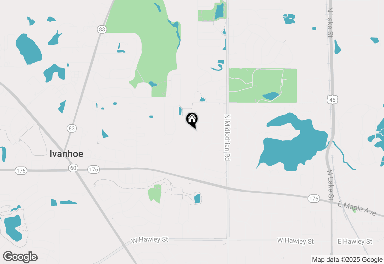 Map of 1010 Evergreen Street, Mundelein, IL 60060