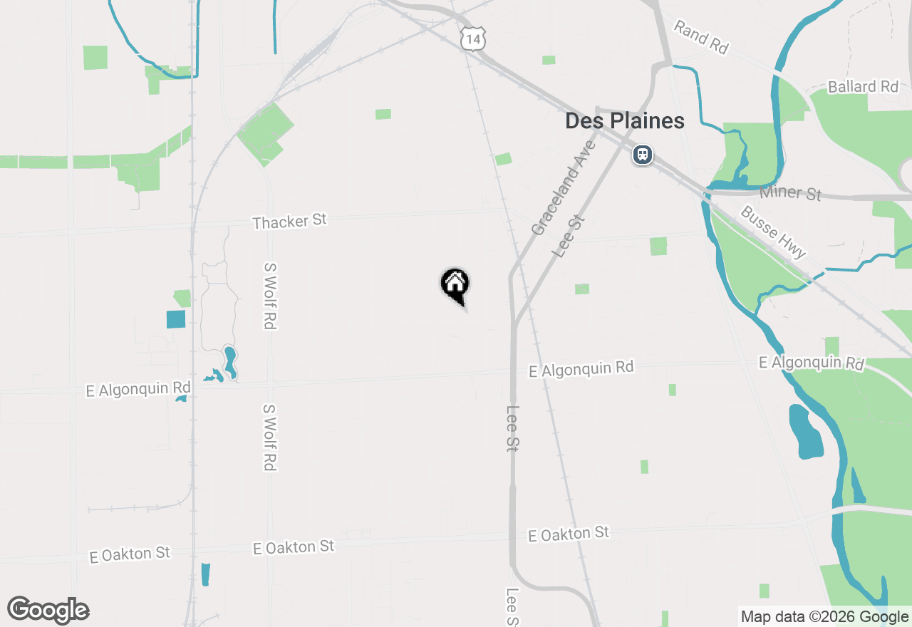 Map of 1052 Margret Street, Des Plaines, IL 60016