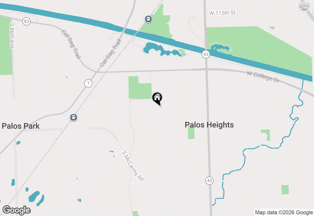 Map of 12132 S Harold Avenue, Palos Heights, IL 60463