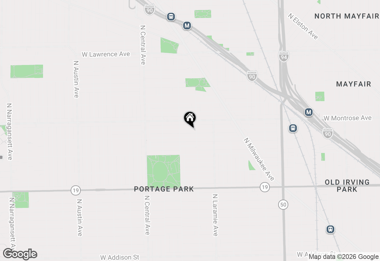 Map of 5321 W Pensacola Avenue, Chicago, IL 60641