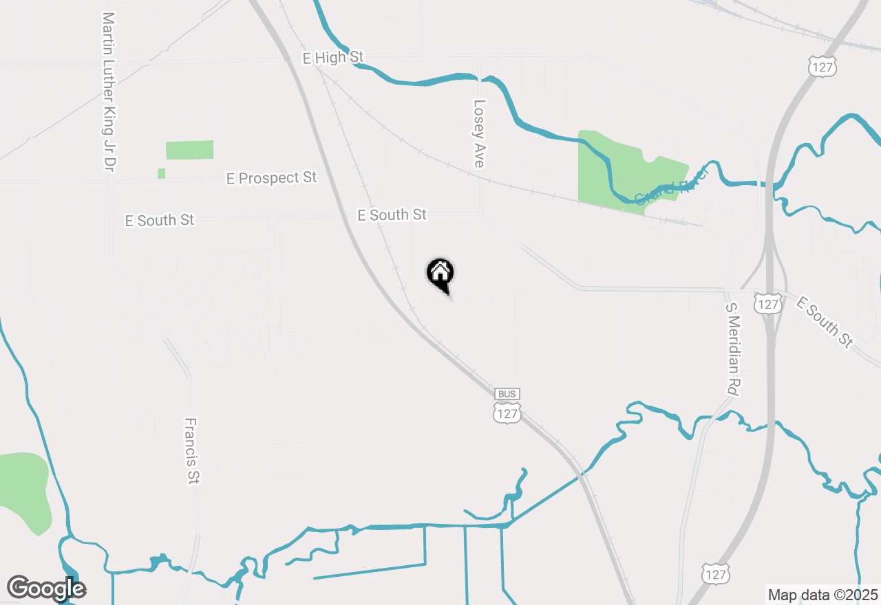 Map of 1049 Orne Street, Jackson, MI 49203