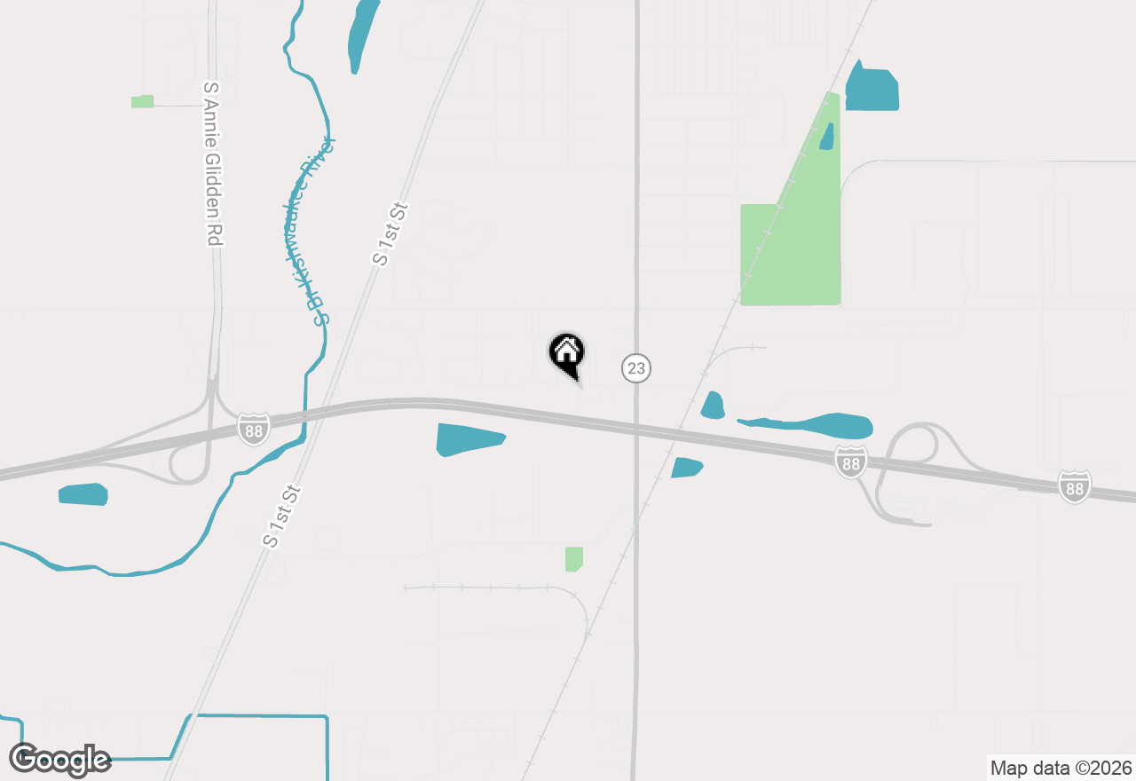 Map of 340 Manning Drive, Dekalb, IL 60115