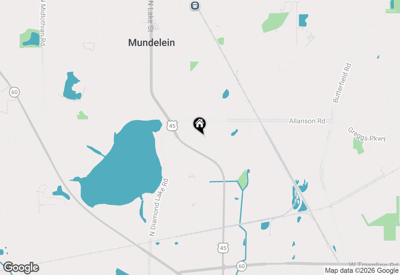 Map of 431 Whittier Lane, Mundelein, IL 60060