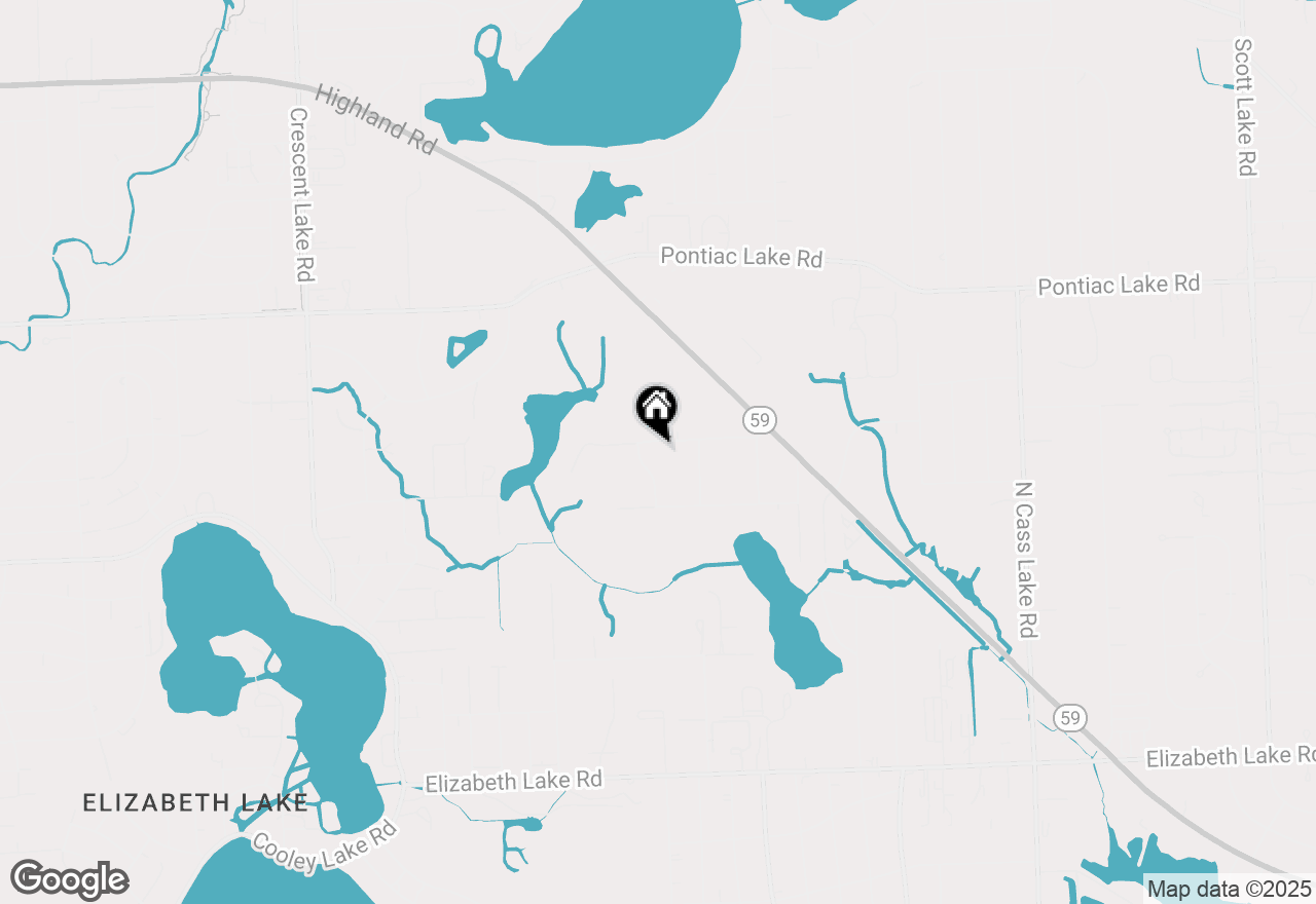 Map of 4175 Woodstock Road, Waterford, MI 48328