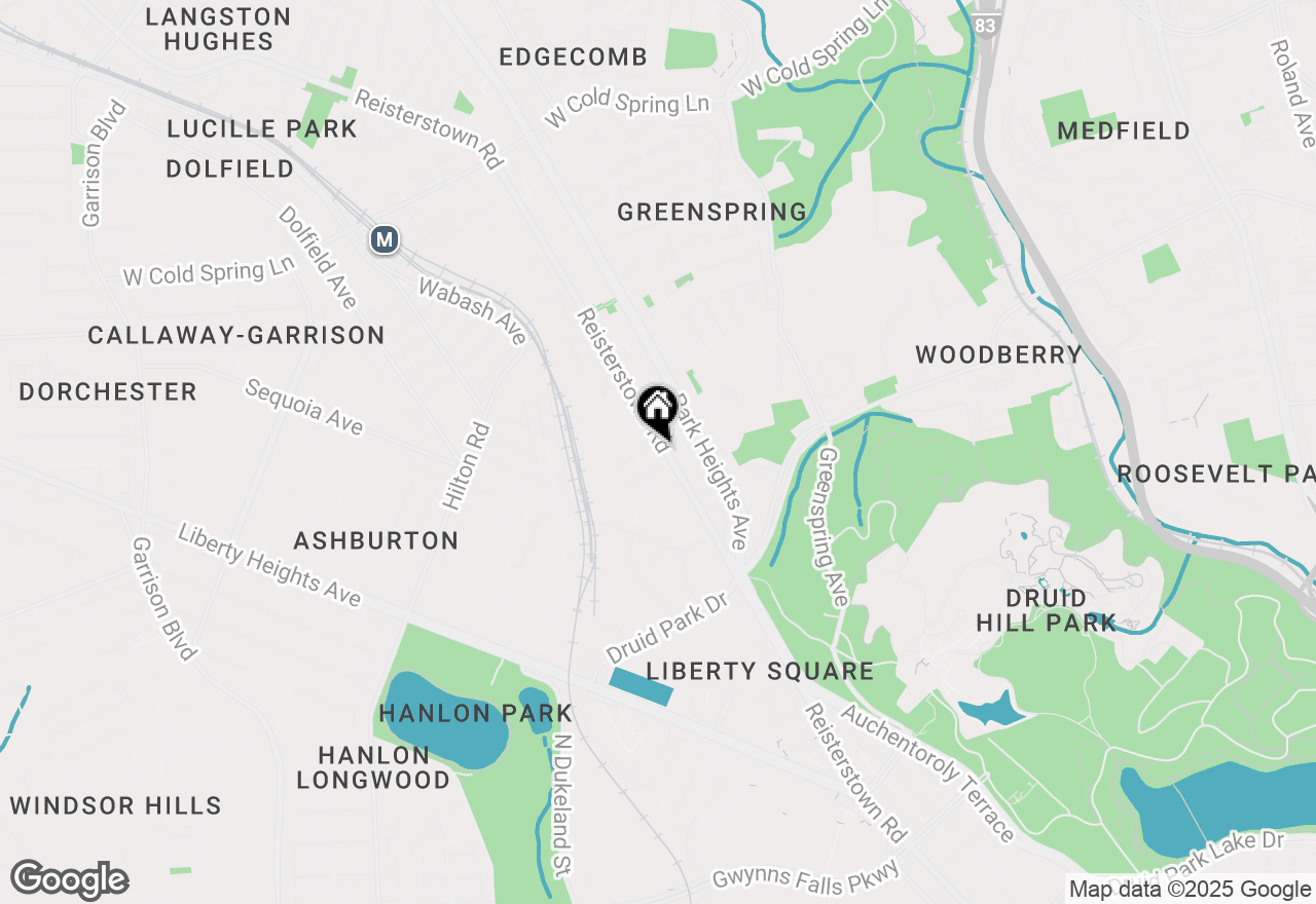 Map of 3616 Reisterstown Road, Baltimore, MD 21215