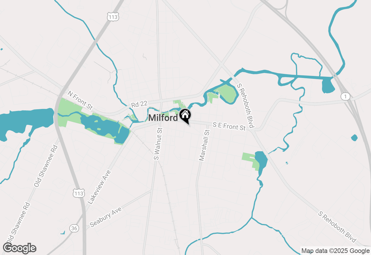 Map of 107 A Franklin Street, Milford, DE 19963