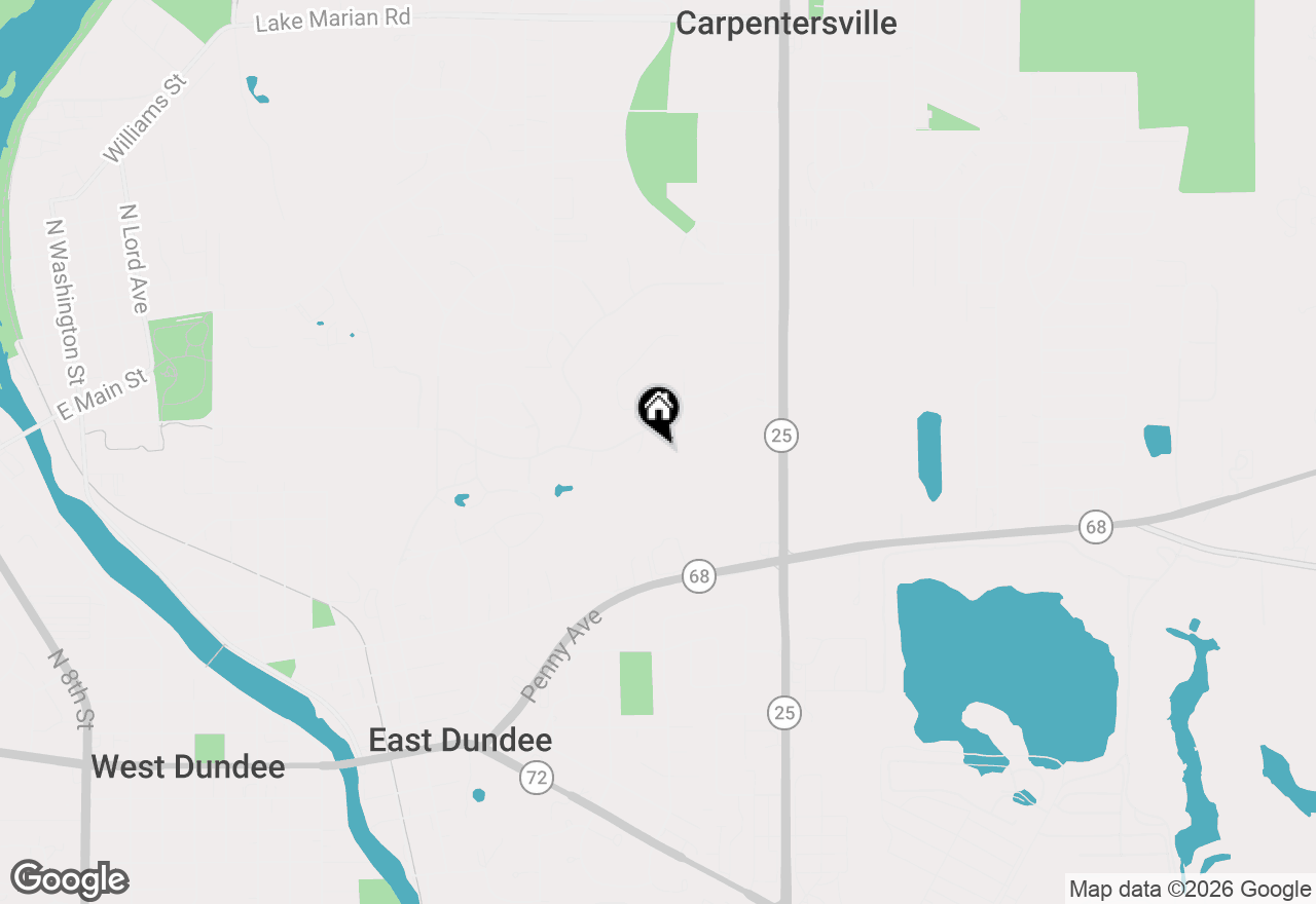 Map of 1601 Northlake Parkway, Carpentersville, IL 60110