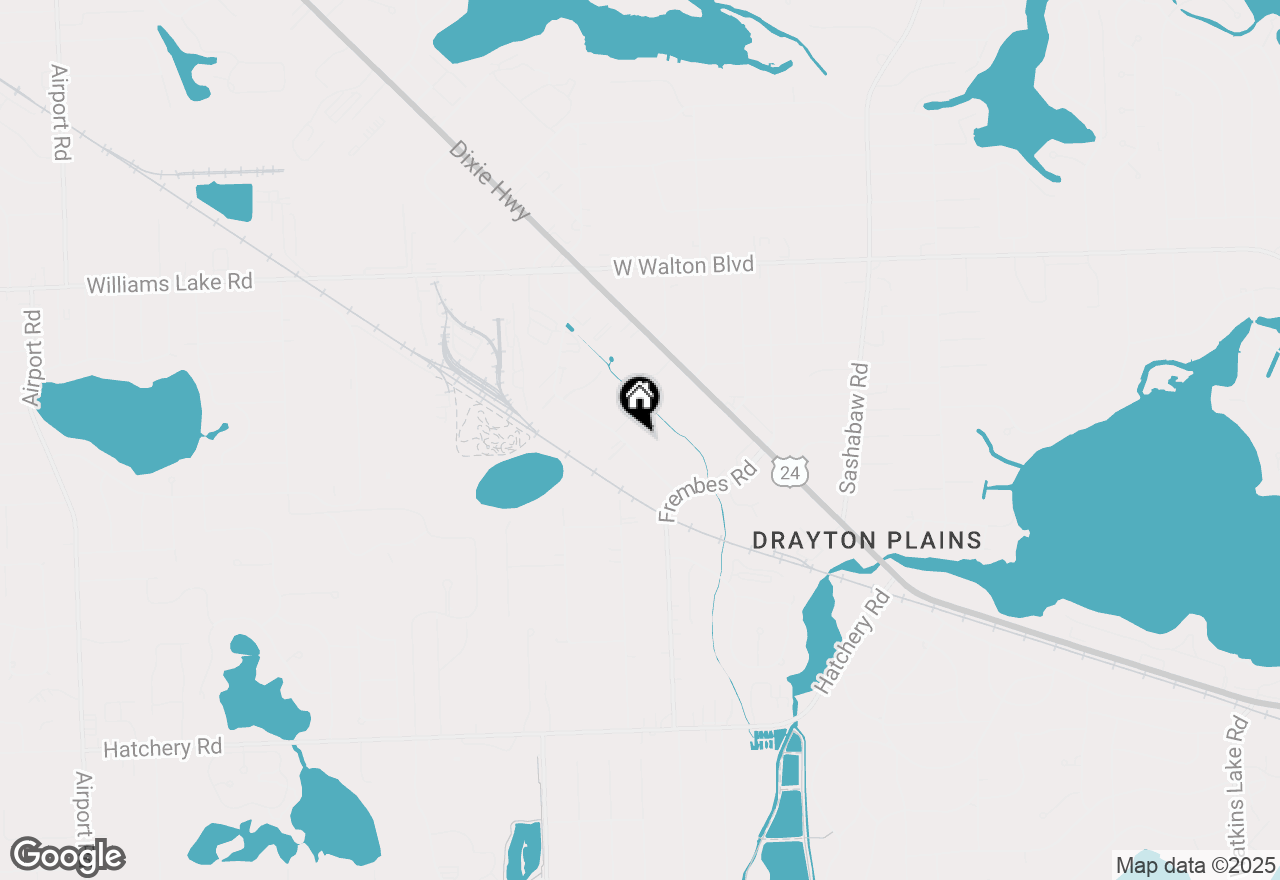 Map of 3174 Warren Drive, Waterford, MI 48329