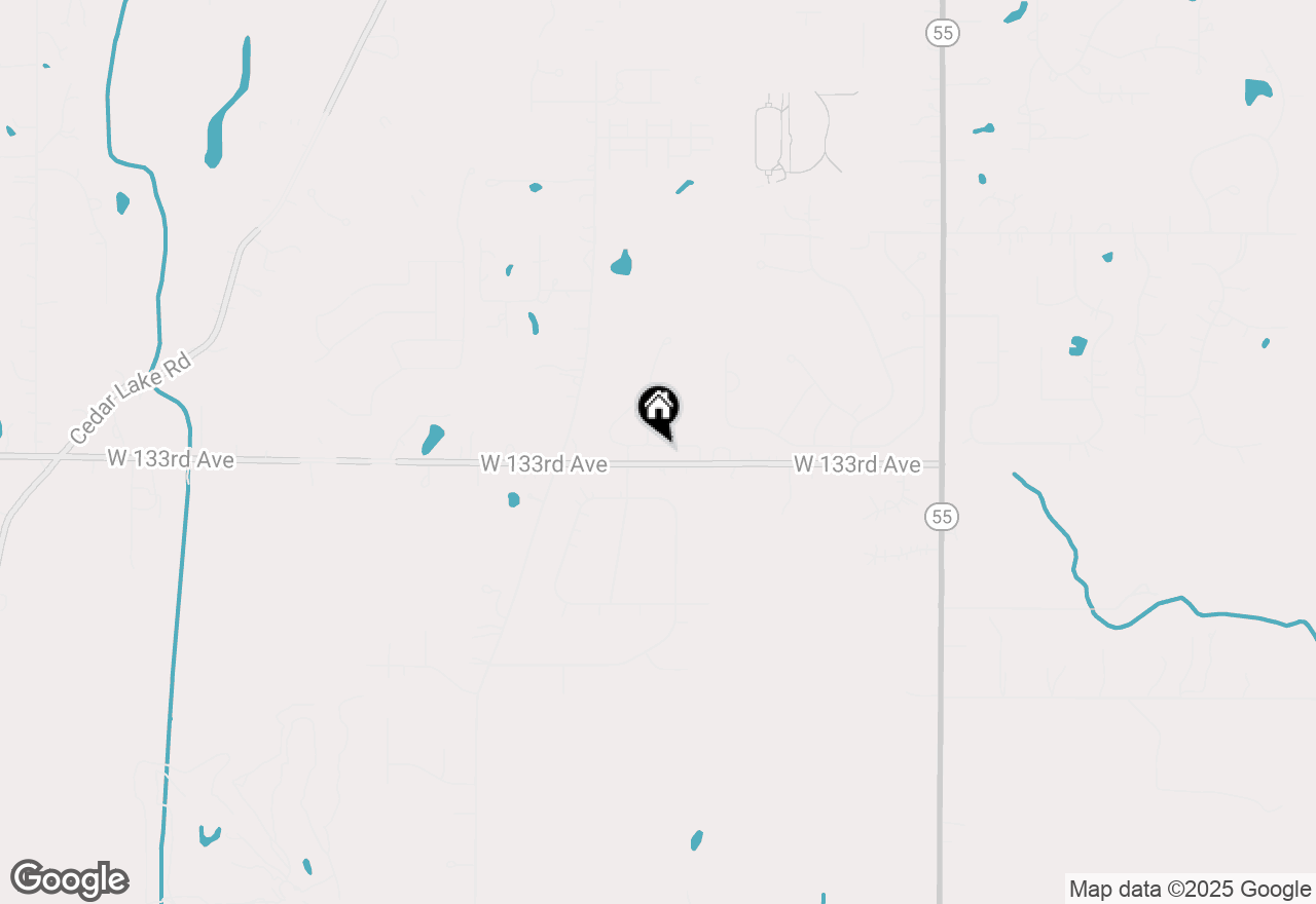Map of 2612 W 132nd Lane, Crown Point, IN 46307