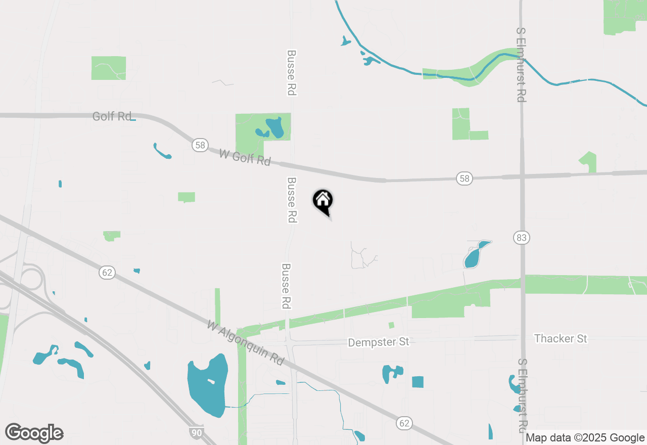 Map of 1202 S Birch Drive, Mount Prospect, IL 60056