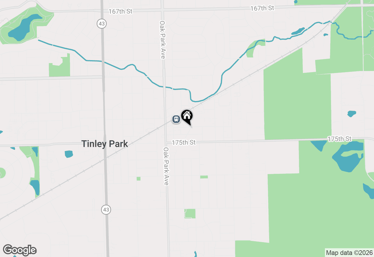 Map of 6715 174th Street, Tinley Park, IL 60477