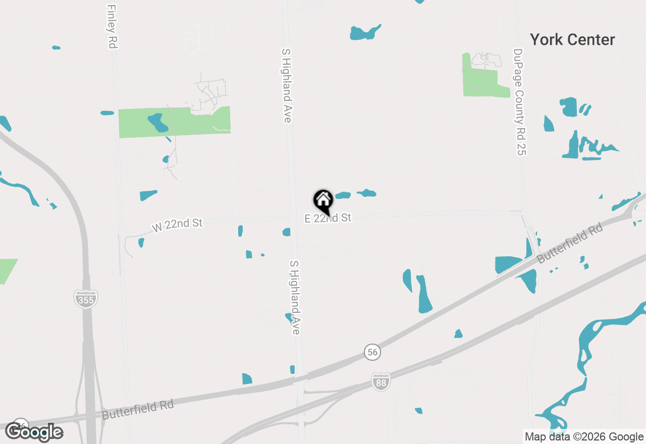 Map of 2222 S Stewart Avenue #1H, Lombard, IL 60148