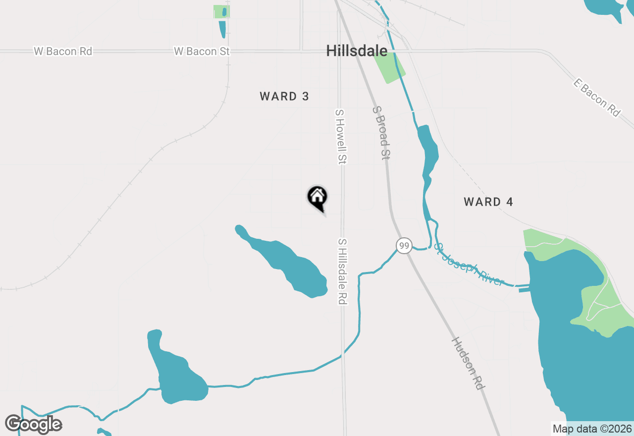Map of 22 Morry Street, Hillsdale, MI 49242