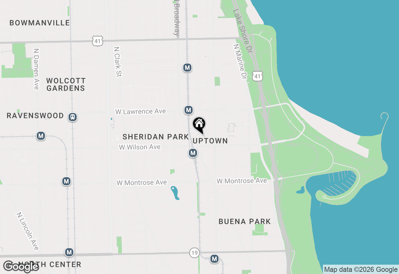 Map of 4633 N Winthrop Avenue, Chicago, IL 60640